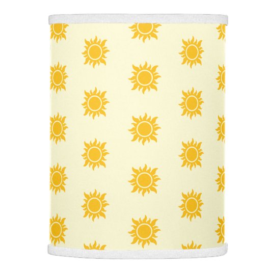Boho Sun Pattern in Gold Lamp Shade (Right)