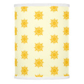 Boho Sun Pattern in Gold Lamp Shade (Front)