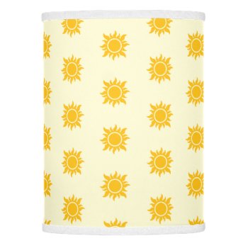 Boho Sun Pattern In Gold Lamp Shade by Sideview at Zazzle