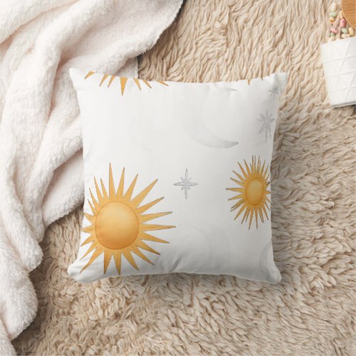 Boho Sun Pillow Gift for Her Home Decor