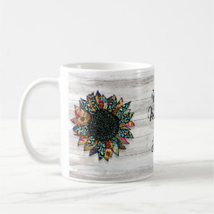 Boho Sunflower Cottagecore Classic Mug