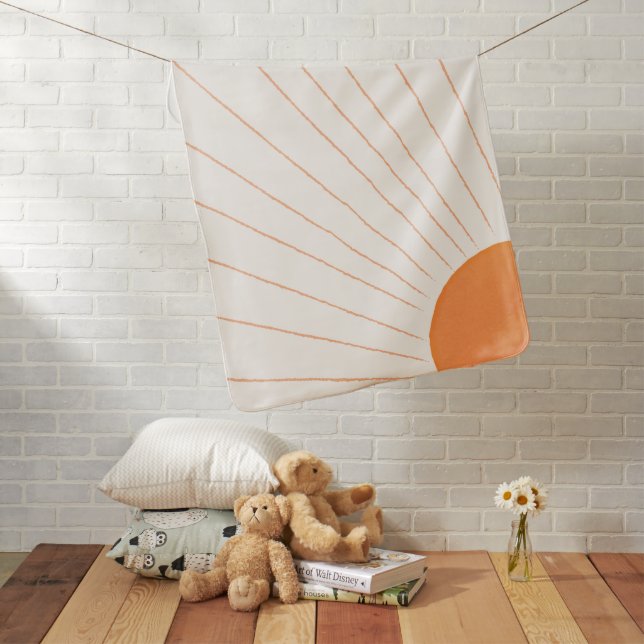 Boho Sunshine Baby Blanket (In Situ)