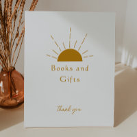Boho Sunshine Baby Shower Books and Gifts