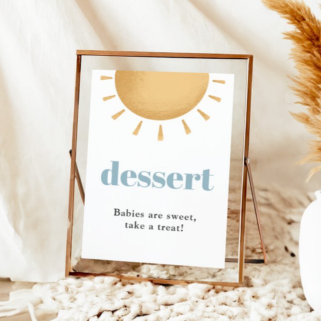 Boho Sunshine Baby Shower Dessert Sign (Creator Uploaded)