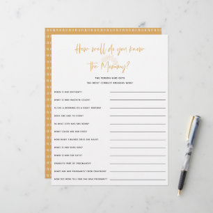 Boho Sunshine Baby Shower Game