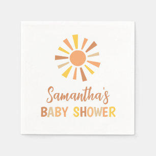 Boho Sunshine Baby Shower Napkins