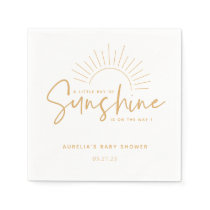 Boho Sunshine Baby Shower Napkins