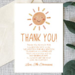 Boho Sunshine Baby Shower Thank You Card<br><div class="desc">This is a Boho Sunshine Baby Shower Thank You Card!</div>