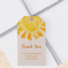 Boho Sunshine Baby Shower Thank You Gift Tags
