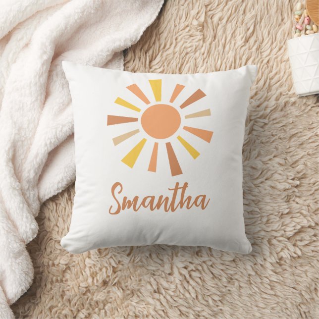 Boho Sunshine Baby Throw Pillow (Blanket)