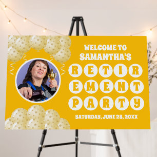 Boho Sunshine Balloons Photo Retirement Welcome Foam Board
