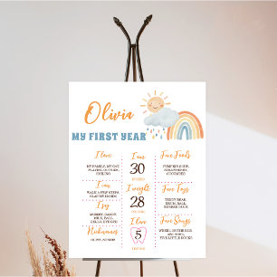 Boho Sunshine Birthday Party Foam Board