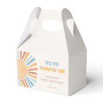 Boho Sunshine First trip around the sun birthday Favor Boxes