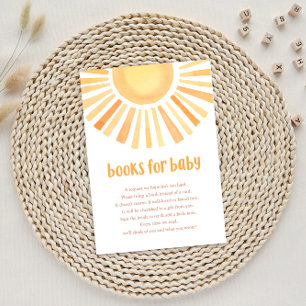 Boho sunshine muted tones books for baby enclosure card