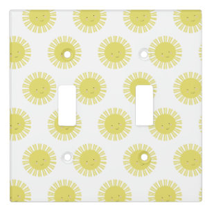 Boho Sunshine Pattern Light Switch Cover