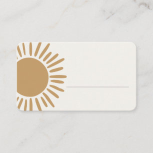boho sunshine place card