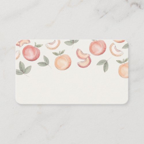 boho sweet peach place cards