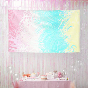 Boho Swirly Groovy Abstract Genderflux Pride Flag Banner