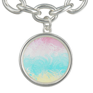 Boho Swirly Groovy Abstract Genderflux Pride Flag Bracelet