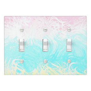 Boho Swirly Groovy Abstract Genderflux Pride Flag Light Switch Cover