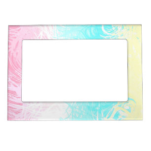 Boho Swirly Groovy Abstract Genderflux Pride Flag Magnetic Frame