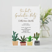 Boho Taco bout a Graduation Party Mexican Invitation (Standing Front)