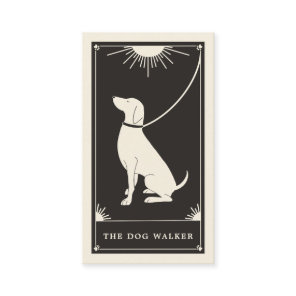 Boho Tarot Dog walker business card