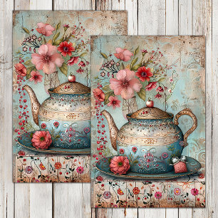 BOHO TEA PARTY DECOUPAGE TISSUE PAPER