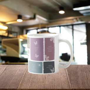 Boho Teacher Gift with Affirmations and Scrapbook Coffee Mug