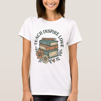 Boho Teacher Shirt – Teach Inspire Love Vintage