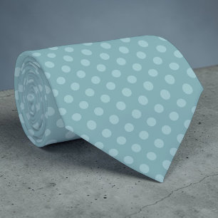 Boho Teal Mini Polka Dots Necktie