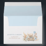 Boho Teddy Bear Bearly Wait Baby Shower Envelope<br><div class="desc">Boho Teddy Bear Bearly Wait Baby Shower Envelope 
All designs are © PIXEL PERFECTION PARTY LTD</div>
