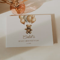 Boho Teddy Bear Beary First Birthday Party