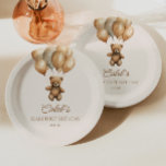 Boho Teddy Bear Beary First Birthday Party Paper Plates<br><div class="desc">This is a Boho Teddy Bear Beary First Birthday Party Paper Plates!</div>