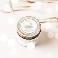 Boho Teddy Bear Blue Bearly Wait Baby Shower Favor