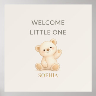 Boho Teddy Bear Personalized Party  Holder