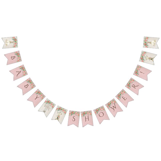 BOHO Teepee Baby Shower Feathers Dream Catcher Bunting Flags (All)