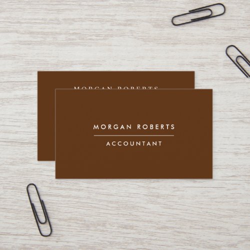 Boho Terracotta Accountant Lawyer or Professional Business Card