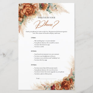 Boho Terracotta and burgundy What is in Your Phone