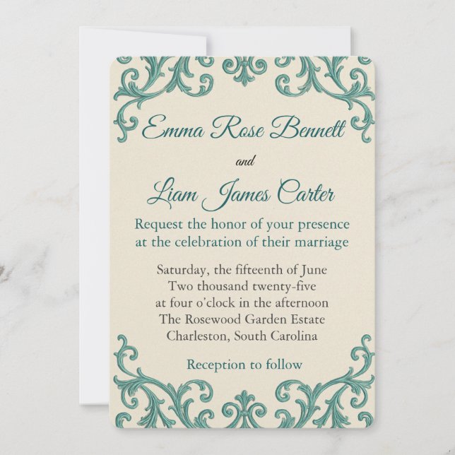 Boho Terracotta Beige Feathers Invitation (Front)