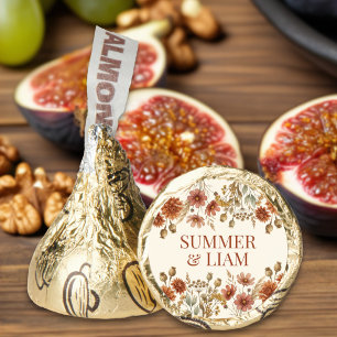 Boho Terracotta Fall Wildflower Rehearsal Dinner Hershey®'s Kisses®