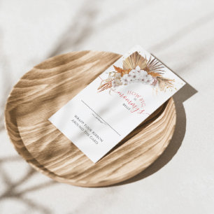 Boho Terracotta How Big Is Mommy’s Belly Card