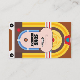 Boho Terracotta Jukebox Song Request Card