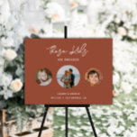 Boho Terracotta Kids Photo Funny Engagement Party  Foam Board<br><div class="desc">Boho Terracotta Kids Photo Funny Engagement Party Foam Board</div>