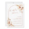 Boho Terracotta Pampas Grass Bridal Shower Invite
