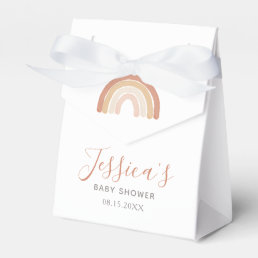 Boho Terracotta Rainbow Baby Shower Favor Boxes
