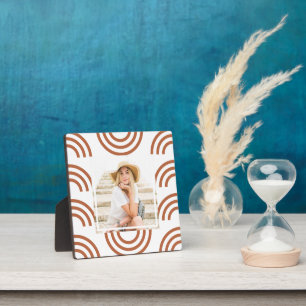 Boho Terracotta Rainbow Photo Plaque