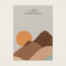 Boho Terracotta Sand Abstract Earring Display Card