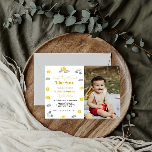 Boho terracotta Twins  first trip first birthday  Invitation