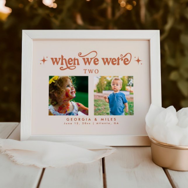 Boho Terracotta Wedding Baby Picture Table Number (Creator Uploaded)